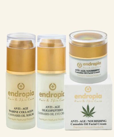 Endropia Face Routine facial set with marine collagen